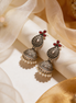Siora Gulnaar Heritage Silver Jhumkas
