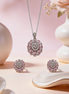 Siora Rosé Bloom Pendant Set