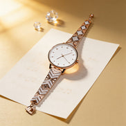 Siora Celeste Geometry Silver Watch
