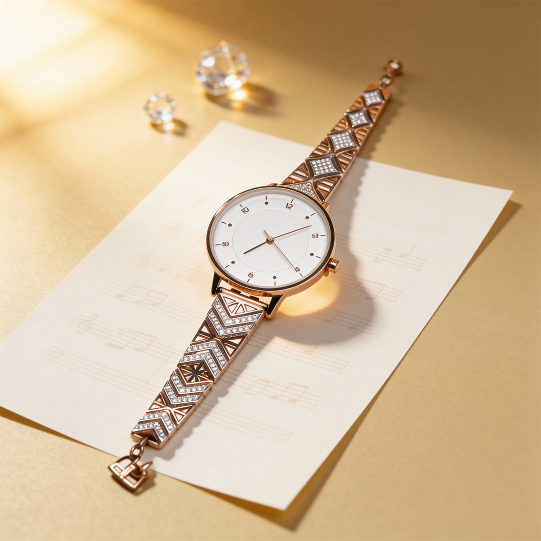 Siora Celeste Geometry Silver Watch