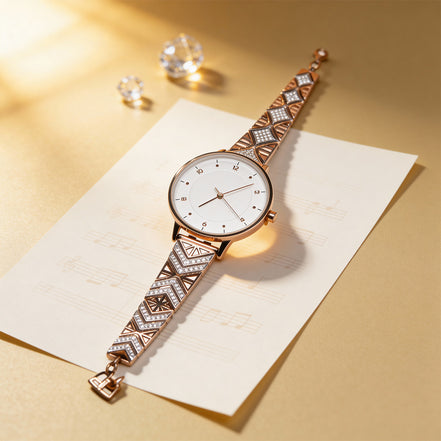 Siora Celeste Geometry Silver Watch