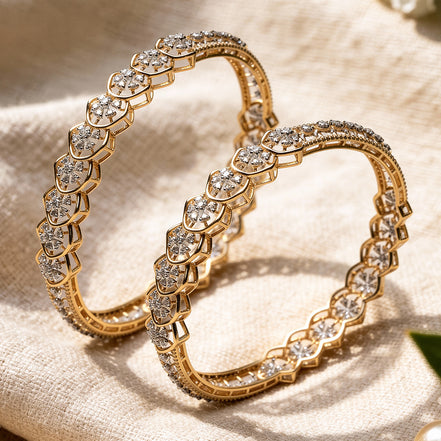 Luxe Aurelia Diamond Bangles