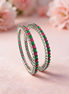 Siora Ruby Emerald Bangles