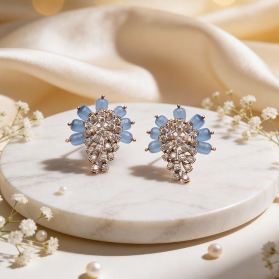 Luxe Celeste Cascade Diamond Earrings