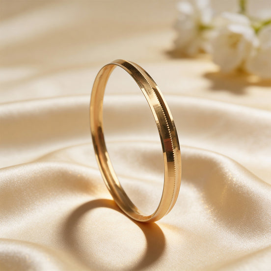 RSJ Aureus Edge Classic Gold Kada