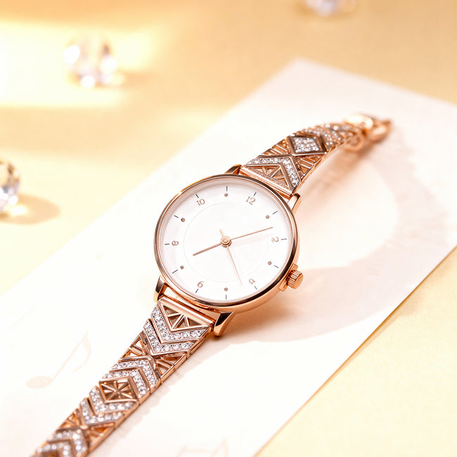 Siora Celeste Geometry Silver Watch