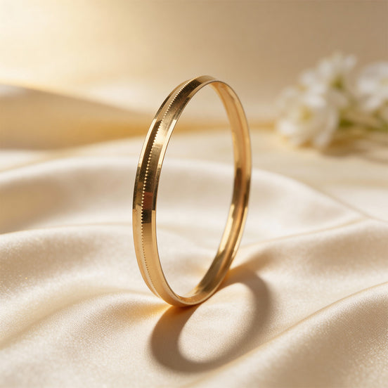 RSJ Aureus Edge Classic Gold Kada