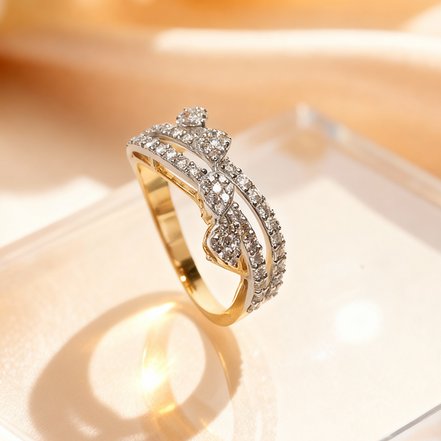 Bella Intertwine Glow Diamond Ring