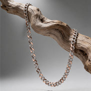 Siora Dual-Tone Luxe Link Silver Chain