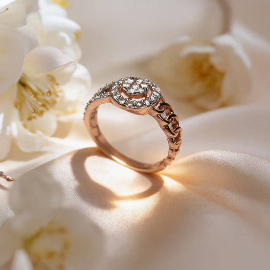 Bella Linked Aura Diamond Ring