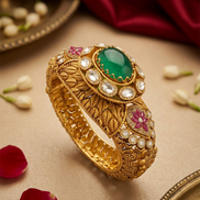 RSJ Emerald Lotus Designer Kada