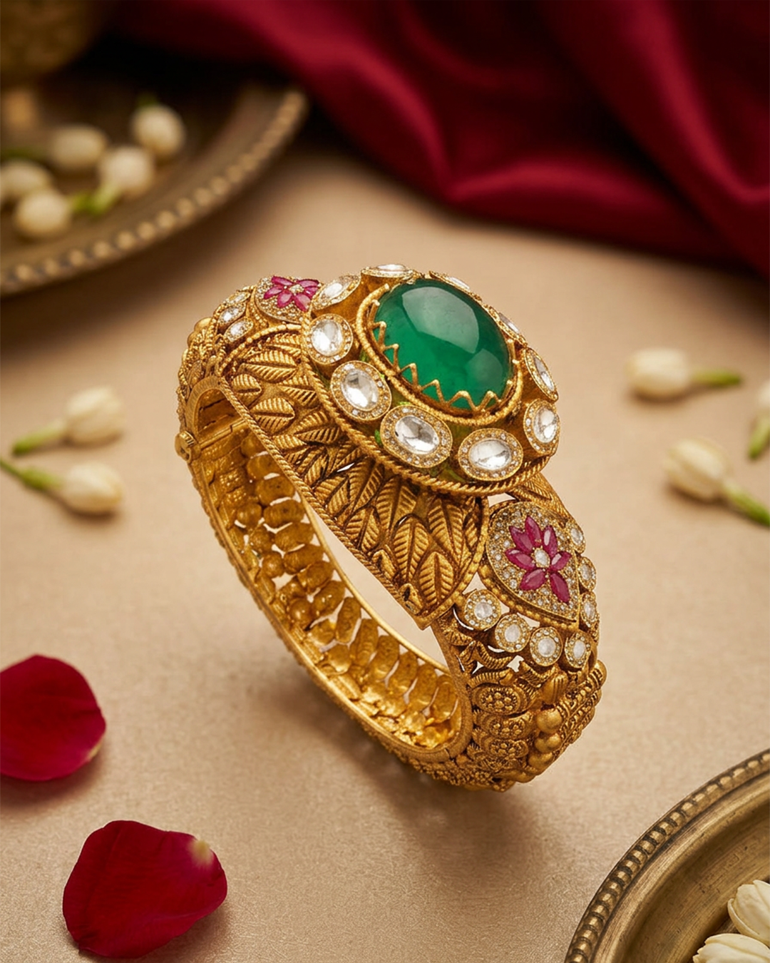 RSJ Emerald Lotus Designer Kada