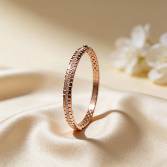 RSJ Rosette Line Gold Bangle