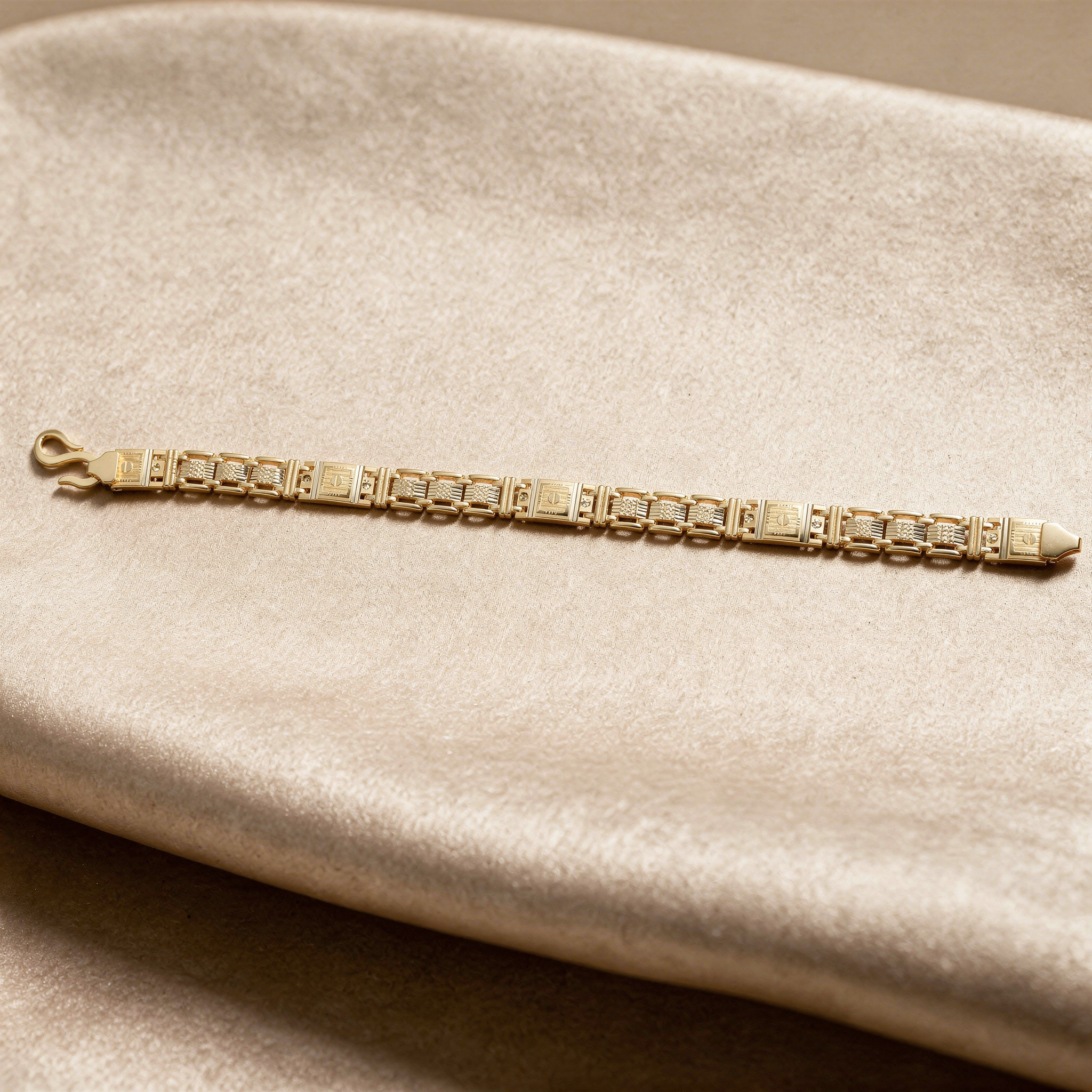 RSJ Imperial Block Gold Bracelet