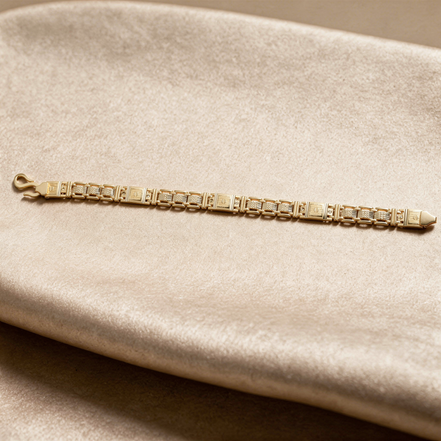 RSJ Imperial Block Gold Bracelet