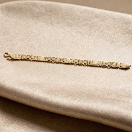 RSJ Imperial Block Gold Bracelet