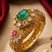 RSJ Emerald Lotus Designer Kada