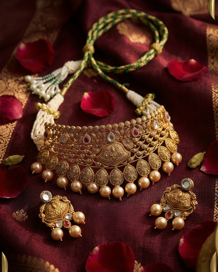 Pearl Drop Heritage Choker Set