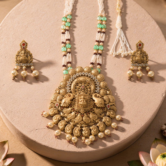 RSJ Lakshmika Vedic Gold Necklace Set