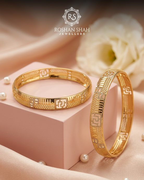 Imperial Weave Gold Kada Set