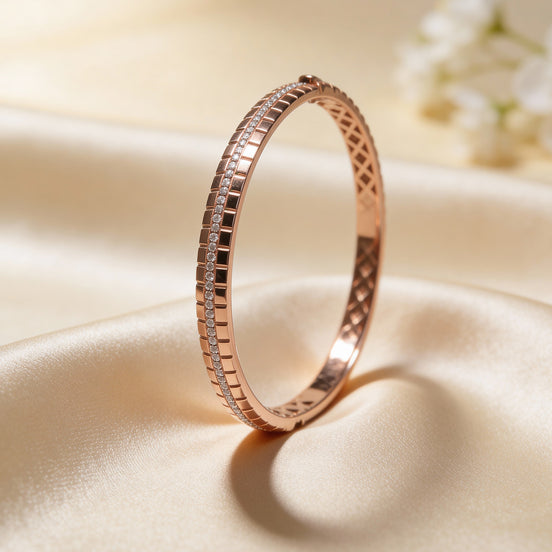 RSJ Rosette Line Gold Bangle