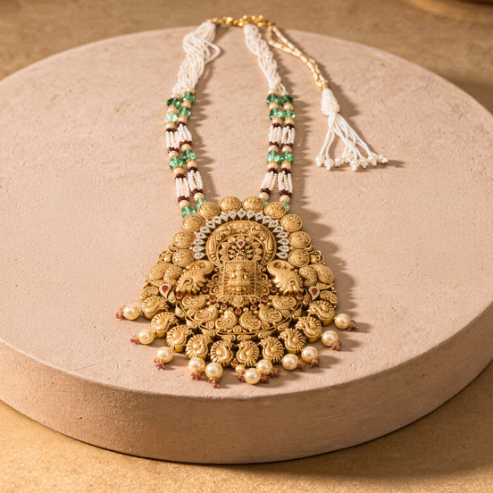 RSJ Lakshmika Vedic Gold Necklace Set