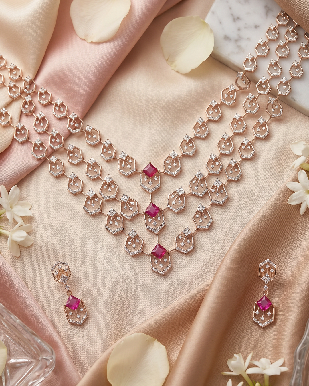 RSJ Ruby Cascade Luxe Diamond Set