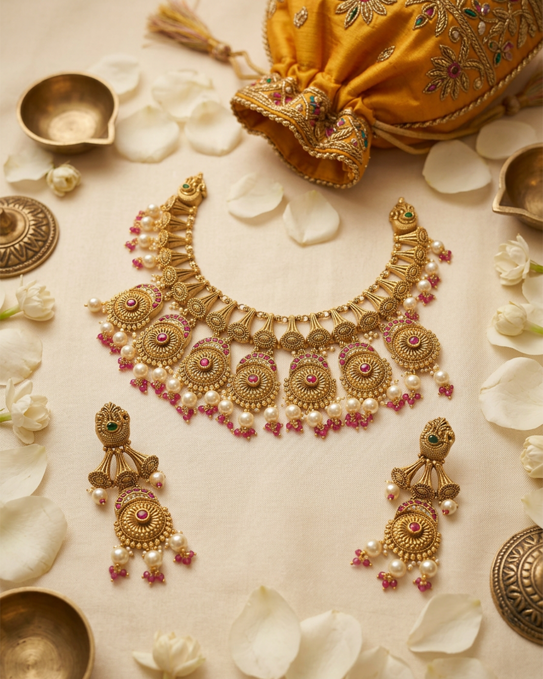 RSJ Pearl Royale Gold Set