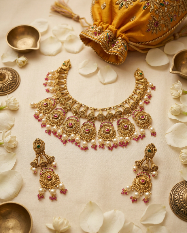 RSJ Pearl Royale Gold Set