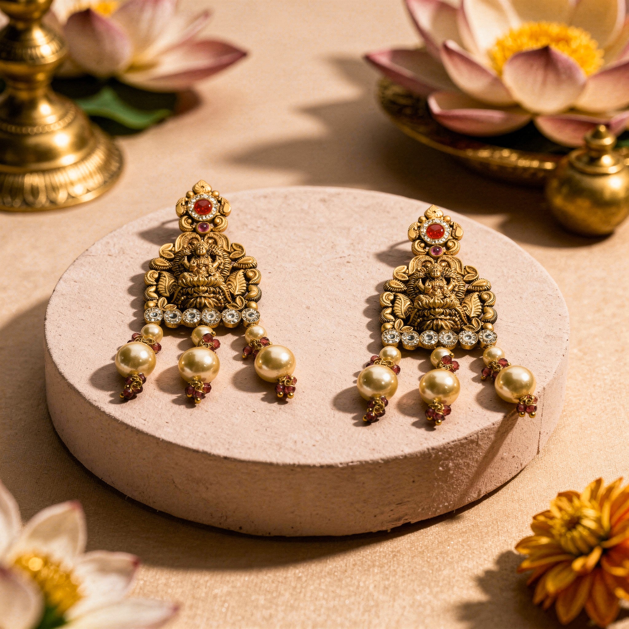 RSJ Lakshmika Vedic Gold Necklace Set