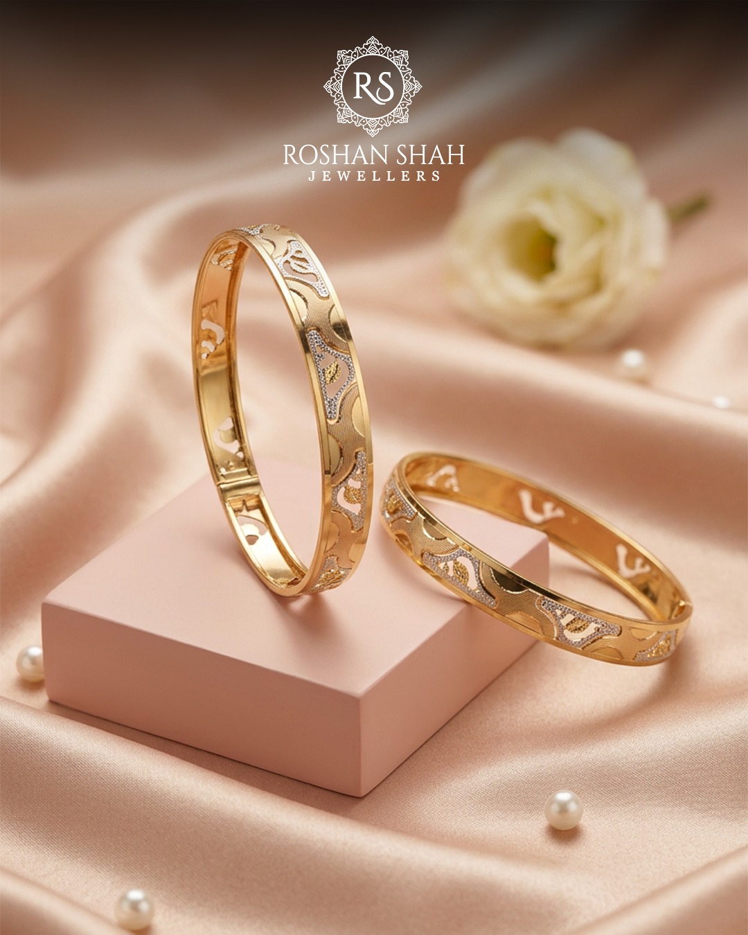 Regal Vine Gold Kada Set