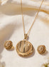 RSJ Noor Filigree Gold Pendant Set