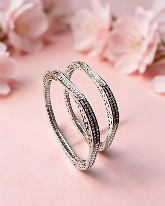 Siora Noir Crystal Bangles