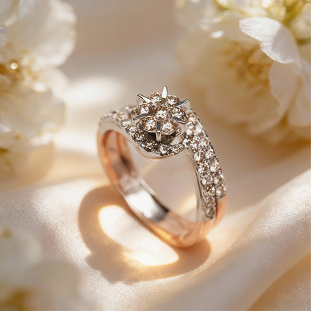 Bella Serene Bloom Diamond Ring