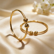 RSJ Komal Gold Knot Baby Kadas