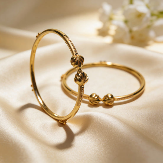 RSJ Komal Gold Knot Baby Kadas