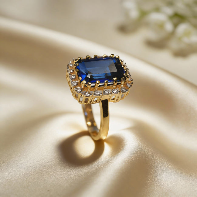 Azure Royale Gold Ring