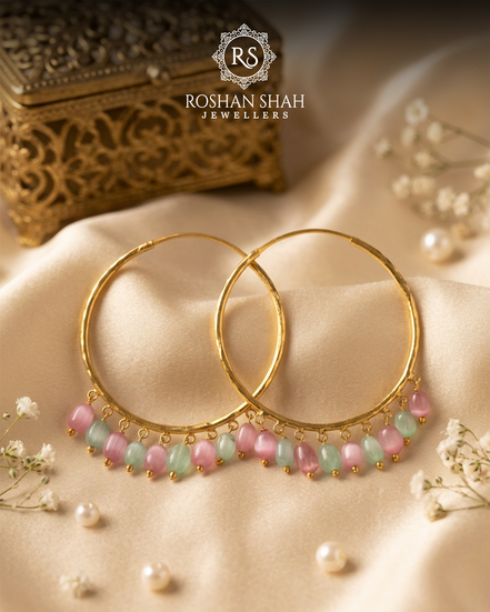 Pastel Charm Bali Hoops