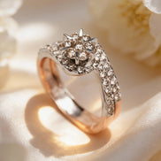 Bella Serene Bloom Diamond Ring