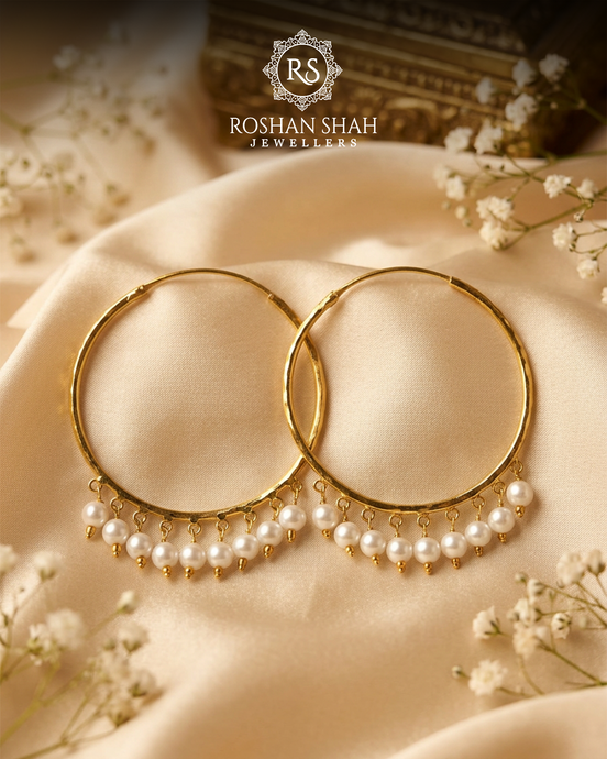 Pearl Dew Bali Hoops