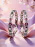 Siora Ruby Emerald Infinity Bangles
