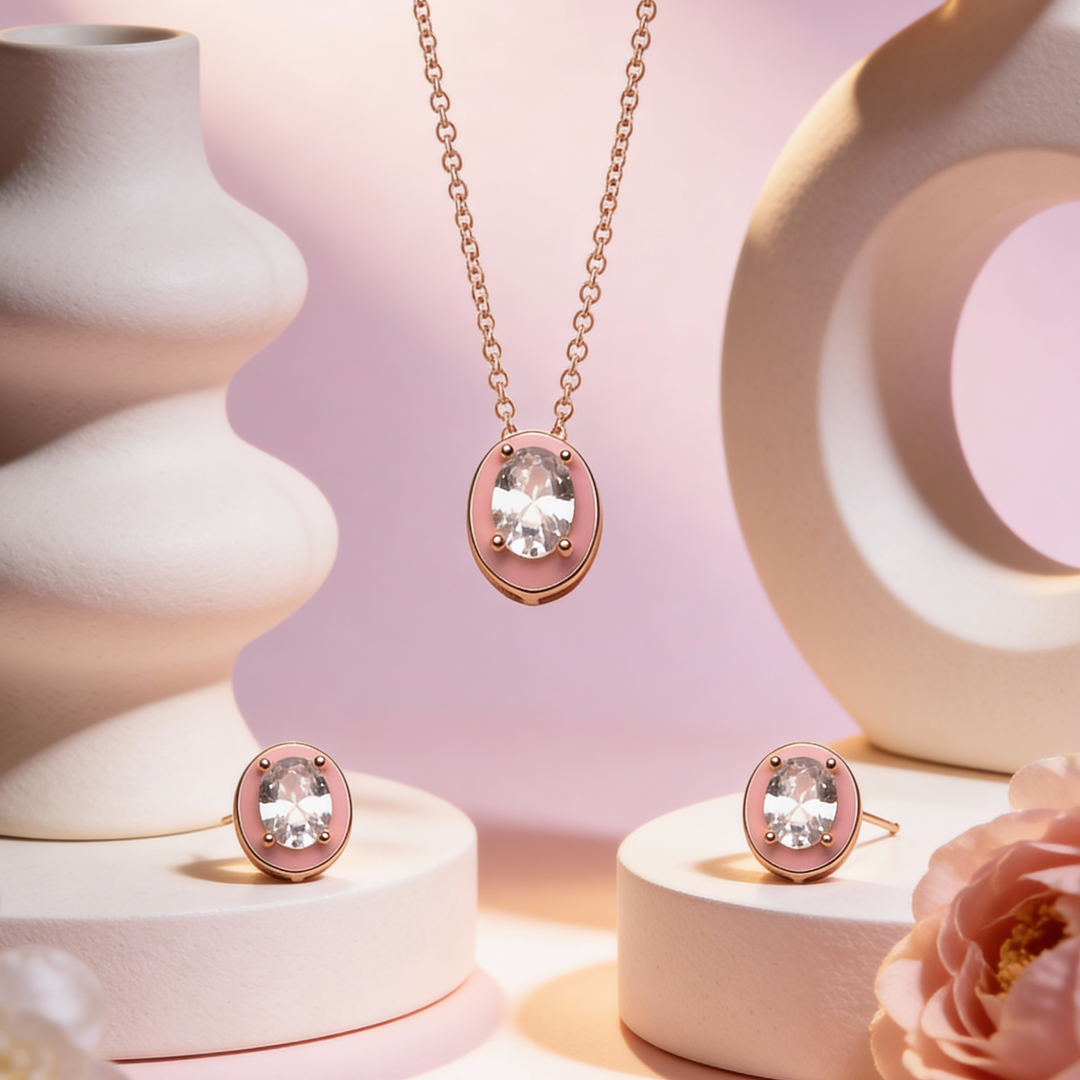 Siora Classic Oval Glow Pendant Set