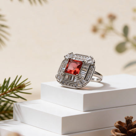 Siora Radiant Ruby Frame Ring
