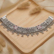Siora Blossom Grace Silver Anklet