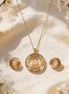 RSJ Aarohi Mandala Gold Pendant Set