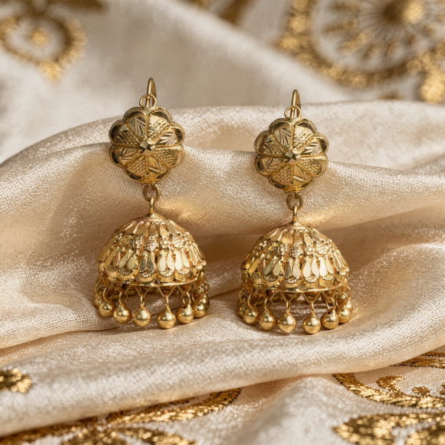 RSJ Pushpa Dome Jhumkas