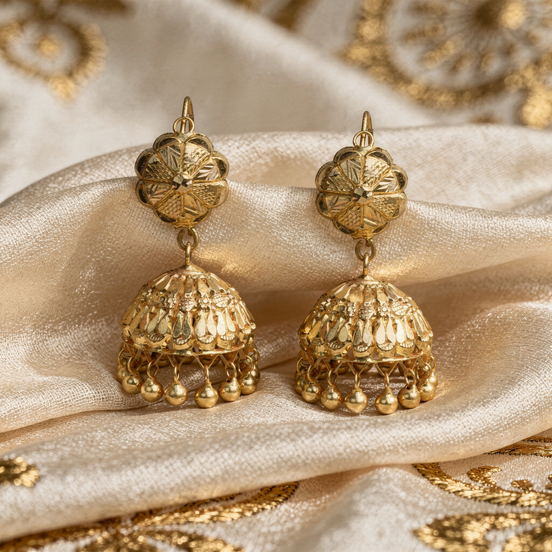 RSJ Pushpa Dome Jhumkas