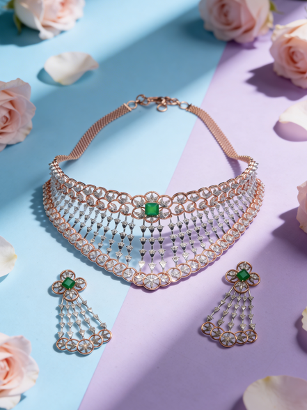 RSJ Luxe Emerald Majesty Diamond Set