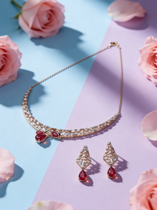 RSJ Luxe Ruby Whisper Diamond Set