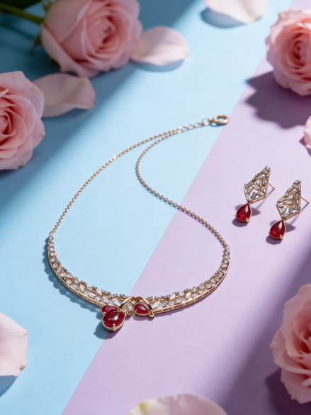 RSJ Luxe Ruby Whisper Diamond Set